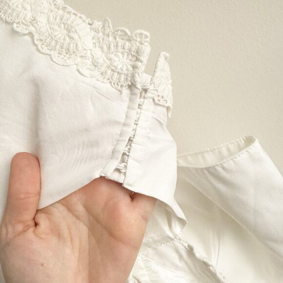 LoveShackFancy Anjanue bow bridal Mini Dress 14/XL - Picture 11 of 15